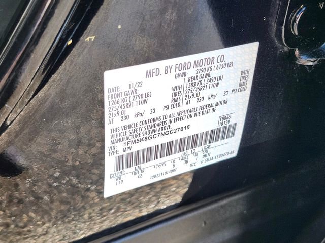 Certified 2022 Ford Explorer ST w/ Equipment Group 401A image 37