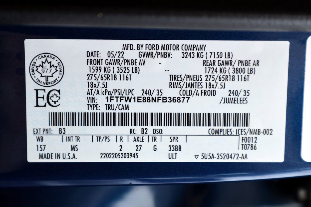 Certified 2022 Ford F150 XLT w/ XTR Package AWD/4WD image 41