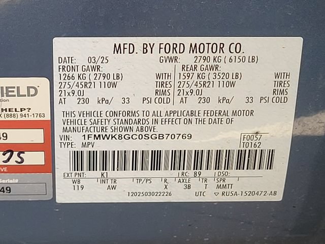 Certified 2025 Ford Explorer ST w/ Sun And Sound Package AWD/4WD image 17