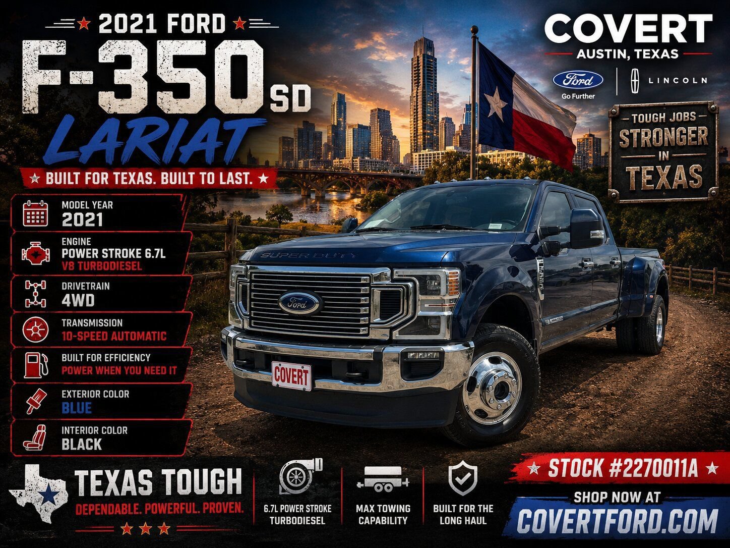Certified 2021 Ford F350 Lariat w/ Lariat Ultimate Package