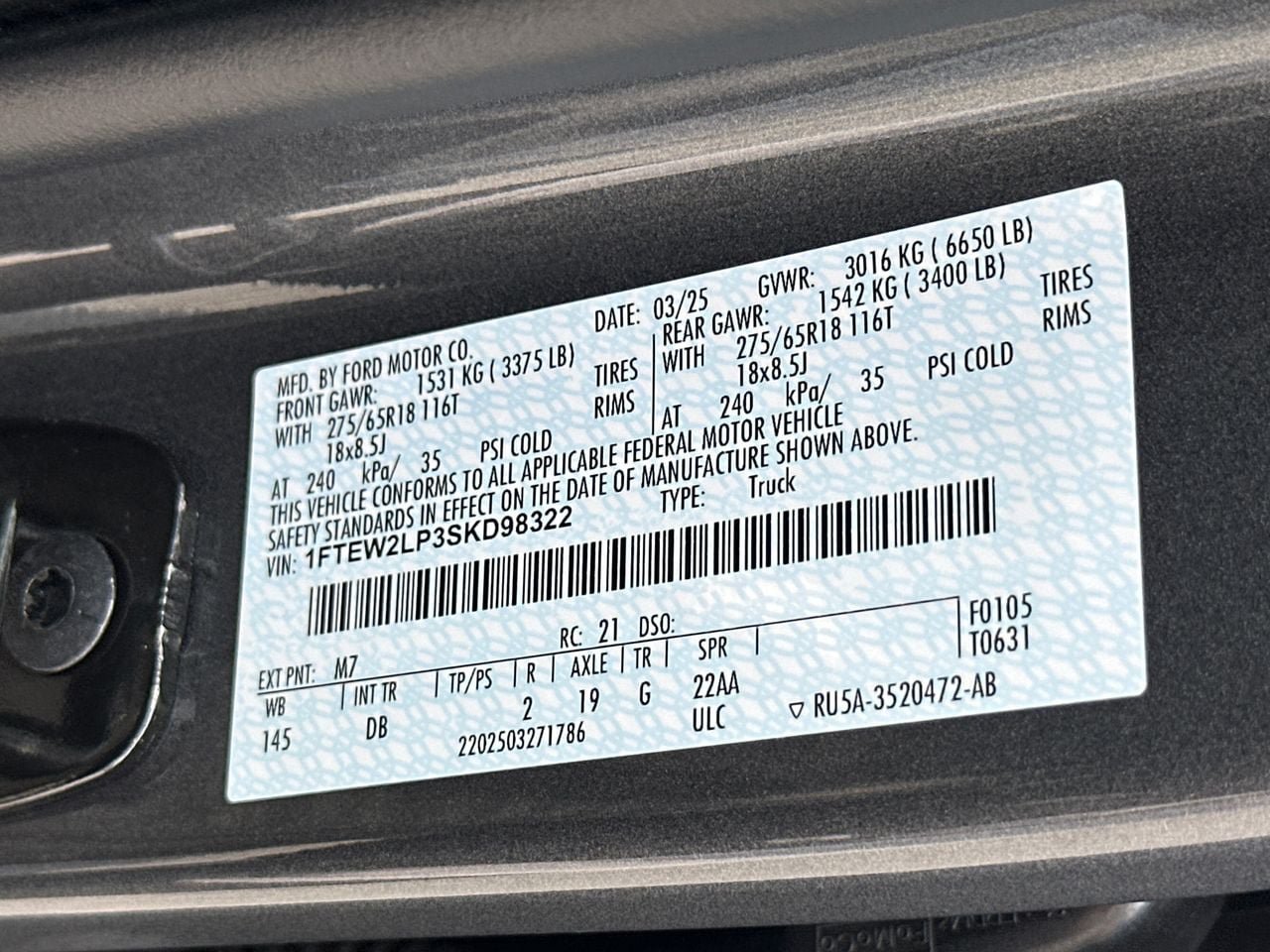 Certified 2025 Ford F150 STX AWD/4WD image 34