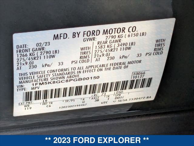 Certified 2023 Ford Explorer ST w/ Equipment Group 401A image 22