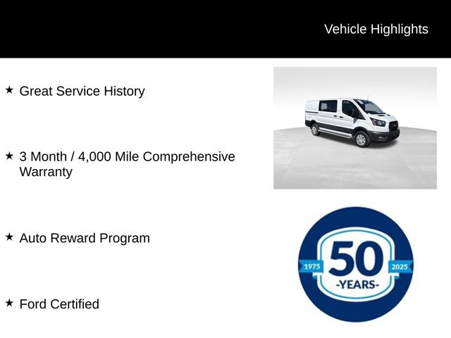 Certified 2025 Ford Transit 250 Low Roof w/ Exterior Upgrade Package RWD image 7