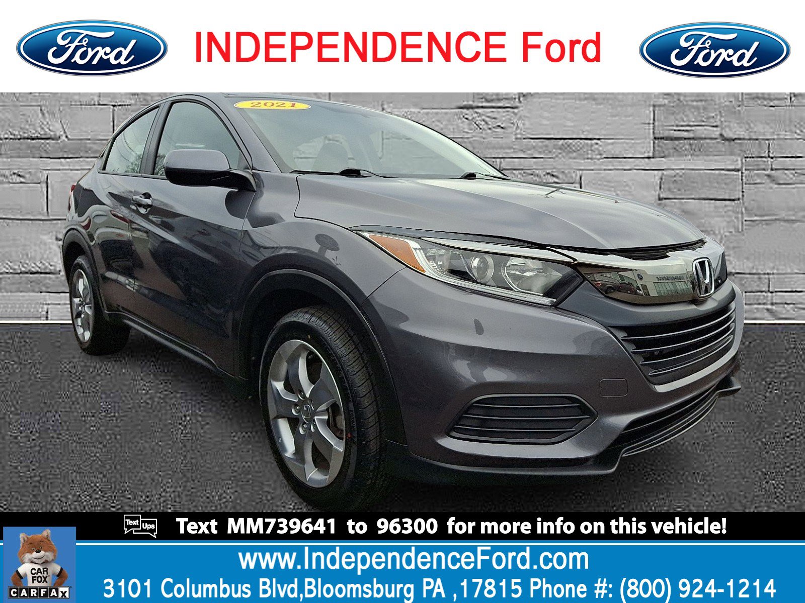 Used 2021 Honda HR-V LX