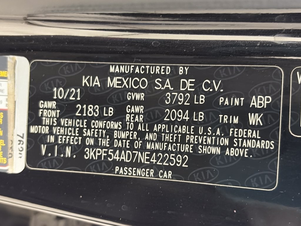 Used 2022 Kia Forte GT-Line w/ GT-Line Premium Package FWD image 9