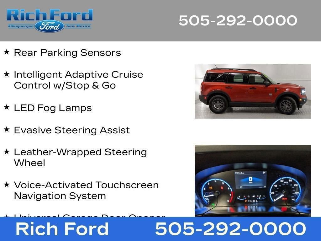 Certified 2022 Ford Bronco Sport Big Bend w/ Convenience Package AWD/4WD image 41