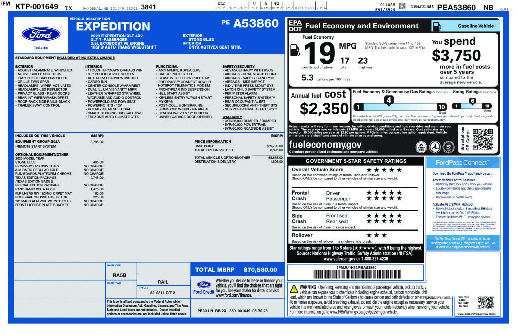 Certified 2023 Ford Expedition XLT RWD image 39