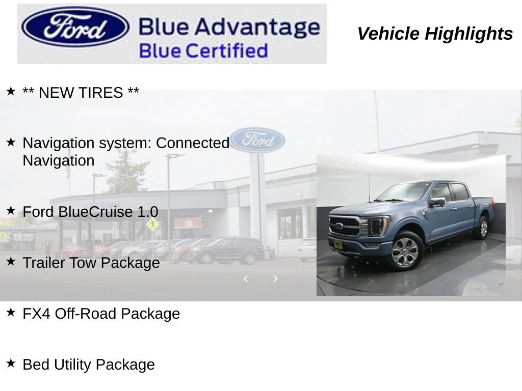 Certified 2023 Ford F150 Platinum w/ FX4 Off-Road Package AWD/4WD image 19