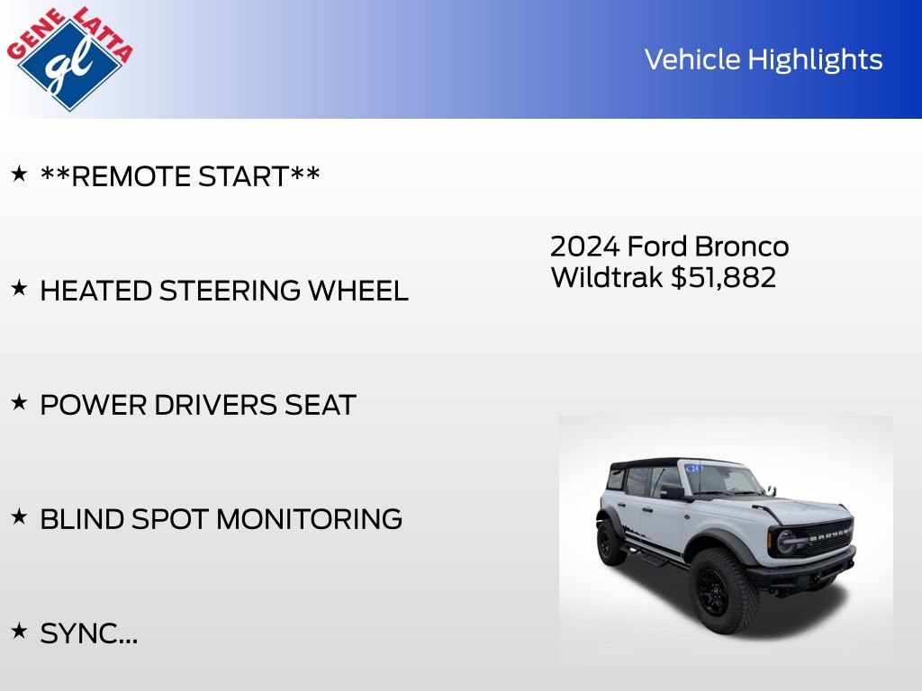 Certified 2024 Ford Bronco Wildtrak AWD/4WD image 35
