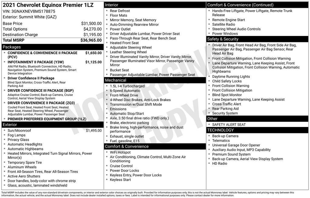 Used 2021 Chevrolet Equinox Premier FWD image 5