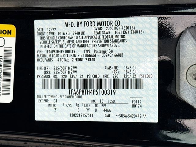 Certified 2023 Ford Mustang Coupe w/ Equipment Group 101A image 31