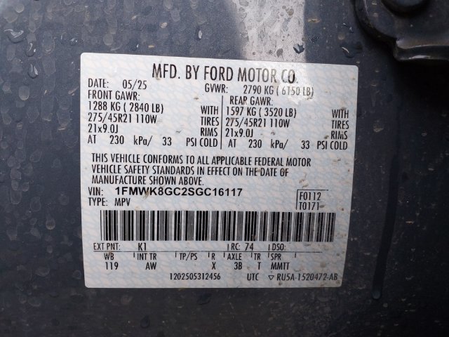 Certified 2025 Ford Explorer ST w/ Sun And Sound Package AWD/4WD image 25