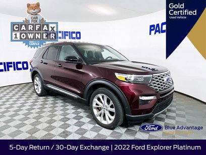 Certified 2022 Ford Explorer Platinum w/ Equipment Group 601A